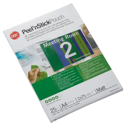 GBC Peel'nStick™ Pouch Matt A4 75 micron