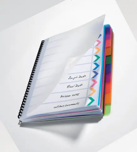 GBC PolyDivider Einband und Registerblätter