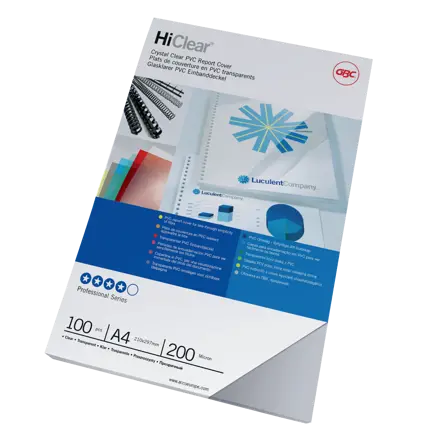 Indbindingsomslag GBC Super HiClear A4 200 micron
