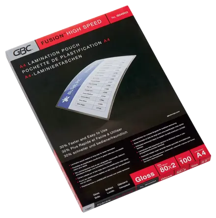GBC HighSpeed™ Laminiertaschen, A4, glänzend, 80 Mikron