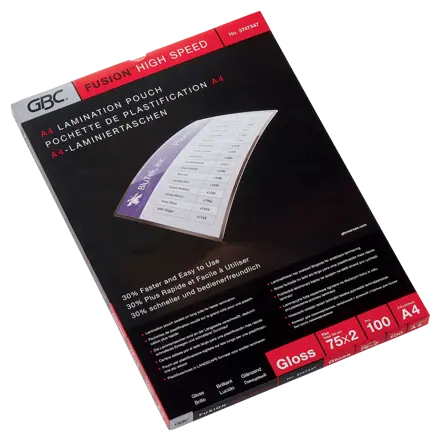GBC HighSpeed™ Laminiertaschen, Format A4, 2 x 75 Mikron