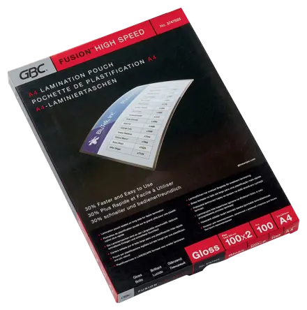 GBC HighSpeed™ Laminiertaschen, Format A4 2 x 100 Mikron