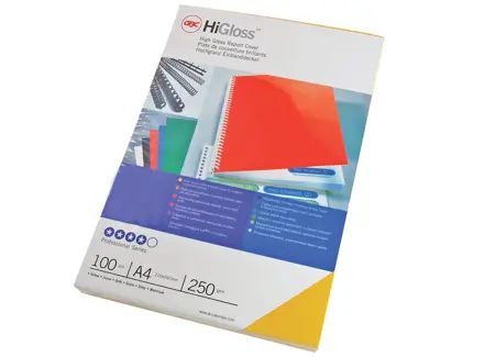 Binding Covers GBC HiGloss A4 250gsm
