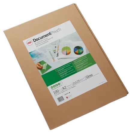 GBC Document™ Laminiertasche für Dokumente, glänzend, Format A2, 2 x 125 Mikron