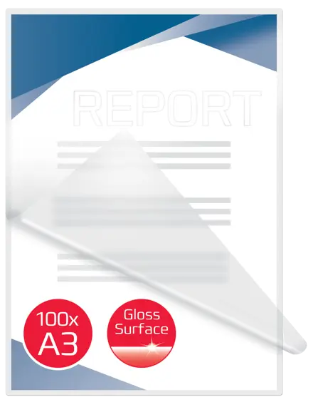 GBC Document™ Laminiertasche für Dokumente, glänzend, Format A3, 2 x 80 Mikron