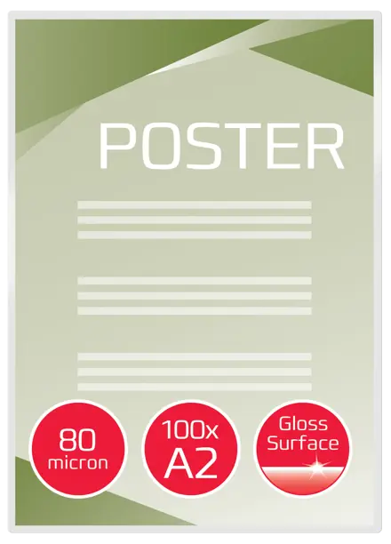GBC Document™ Laminiertasche für Dokumente, glänzend, Format A2, 2 x 80 Mikron