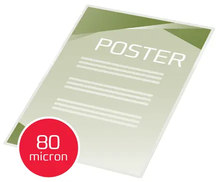 GBC Document™ Laminiertasche für Dokumente, glänzend, Format A2, 2 x 80 Mikron