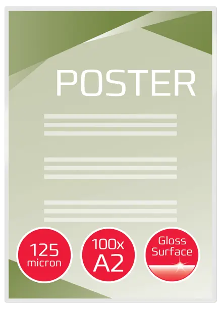 GBC Document™ Laminiertasche für Dokumente, glänzend, Format A2, 2 x 125 Mikron
