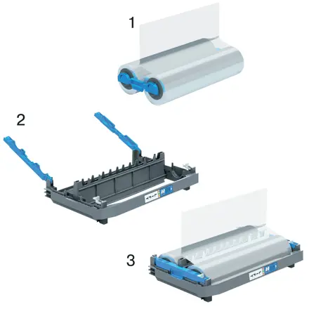 GBC Foton 30 Ersatz-Laminierrolle 75 mic Hochglanz für Nachfüllbare Kassette
