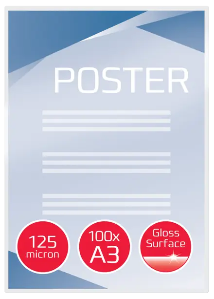 GBC Document™ Laminiertasche für Dokumente, glänzend, Format A3, 2 x 125 Mikron