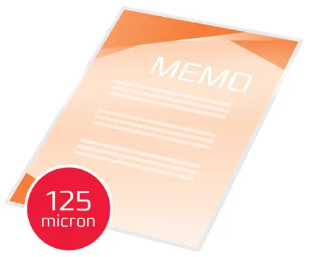 GBC Document™ Laminiertasche für Dokumente, glänzend, Format A5, 2 x 125 Mikron