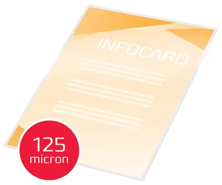 GBC Document™ Laminiertasche für Dokumente, glänzend, Format A6, 2 x 125 Mikron