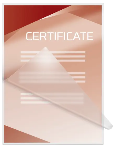 GBC Document™ Laminiertasche für Dokumente, glänzend, Format A4, 2 x 250 Mikron