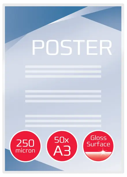 GBC Document™ Laminiertasche für Dokumente, glänzend, Format A3, 2 x 250 Mikron