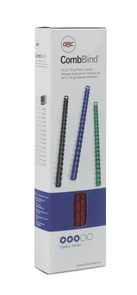 GBC CombBind™ Plastikbinderücken A4 12 mm