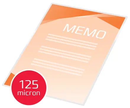 Lamineringslomme GBC A5 selvklæbende 125 micron
