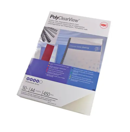 GBC PolyClearView™ Binding Cover A4 200 Micron
