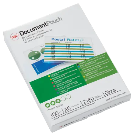 GBC Document™ Pouch Gloss A6 80 micron