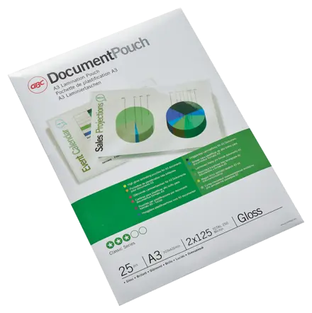 GBC Document™ Laminiertasche für Dokumente, glänzend, Format A3, 2 x 125 Mikron