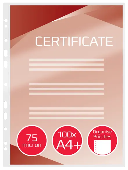 GBC Organise™ Pouch Gloss A4 75 micron