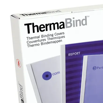 Liminnbindingsomslag Premium GBC A4 3mm Hvit