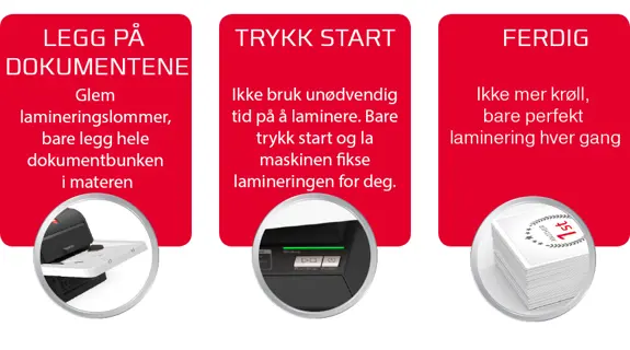 PERFEKT LAMINERING MED ET TRYKK